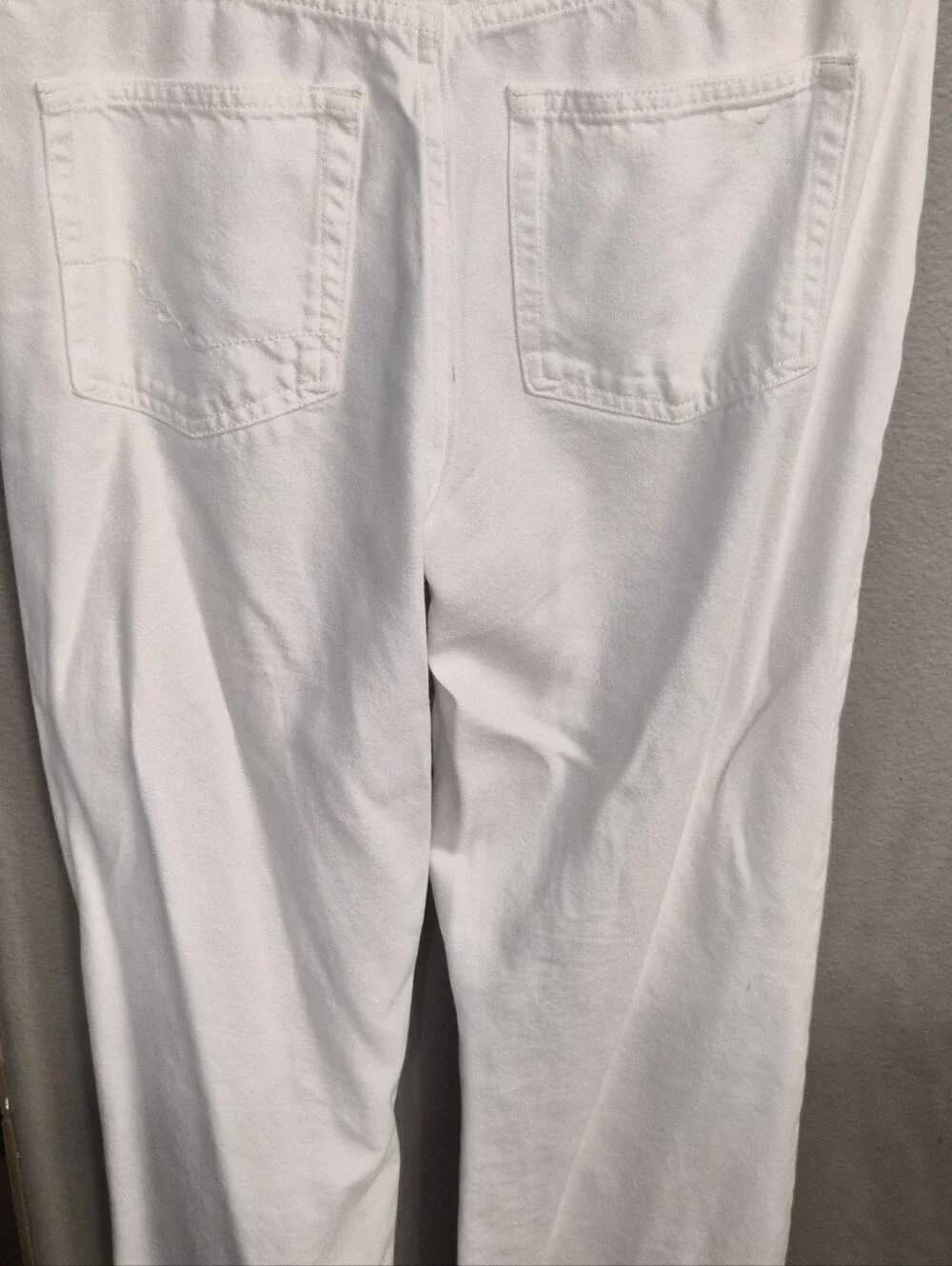 We The Free Free People White Straight Leg Jeans Size 26
